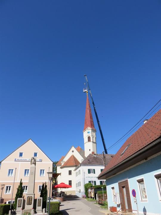 Renovierung des Kirchturm-Dachs